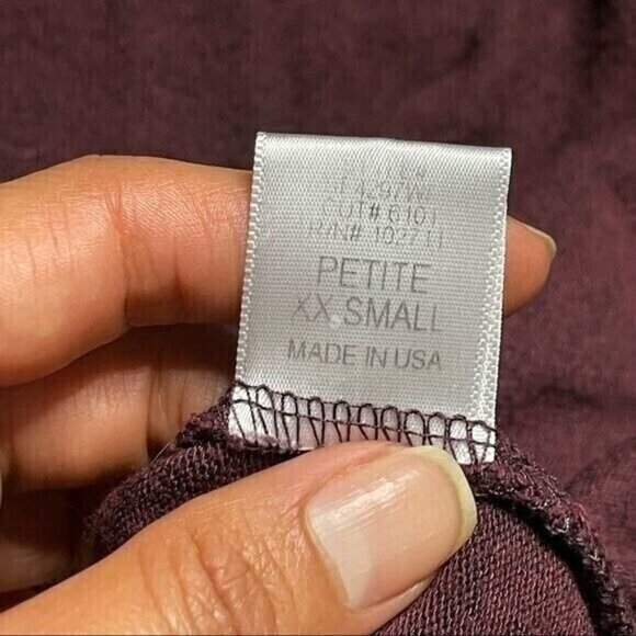 gibson Burgundy Boxy Soft Light Weight Sweater Top Size XXS - Picture 7 of 9